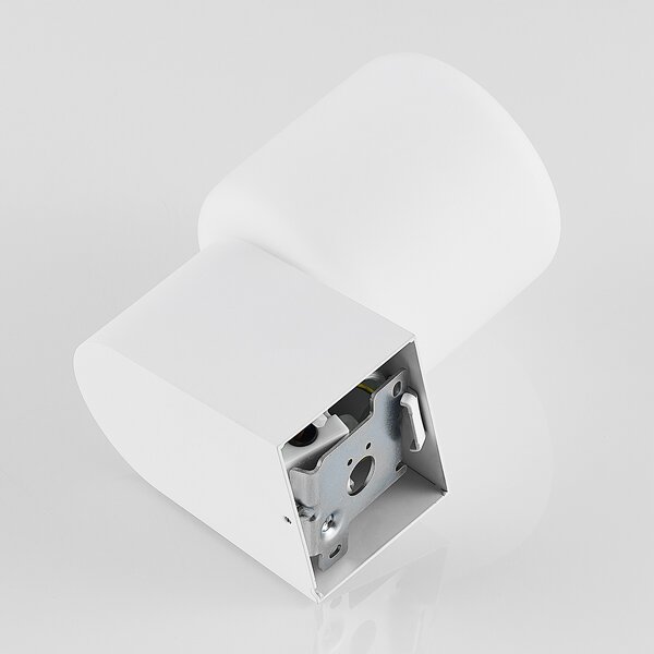 Molto Luce Lanu Flat lampă de perete pentru exterior, alb, aluminiu/glass, reglabil, Alb, Aluminiu, Modern