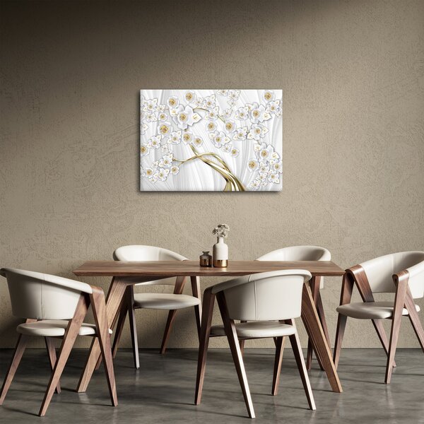 Tablou - Copac cu decor auriu (70x50 cm)