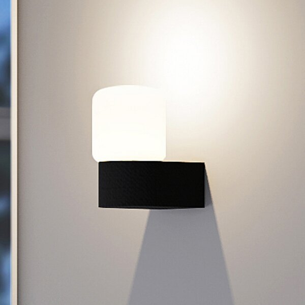 Molto Luce Lanu Flat lampă de perete pentru exterior, negru, aluminiu/glass, reglabil, Negru, Aluminiu, Modern