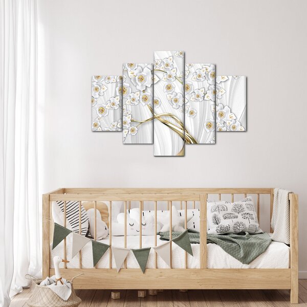 Tablou - Copac cu decor auriu (150x105 cm)