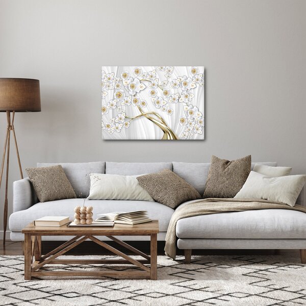 Tablou - Copac cu decor auriu (70x50 cm)