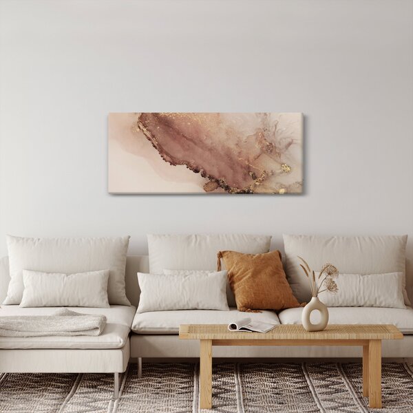 Tablou - Sclipici auriu (120x50 cm)