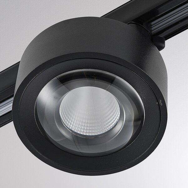Molto Luce LED reflector trifazat Mag, negru, 830, reglabil, Negru, Studiu / Birou, Aluminiu, Modern