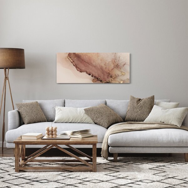 Tablou - Sclipici auriu (120x50 cm)