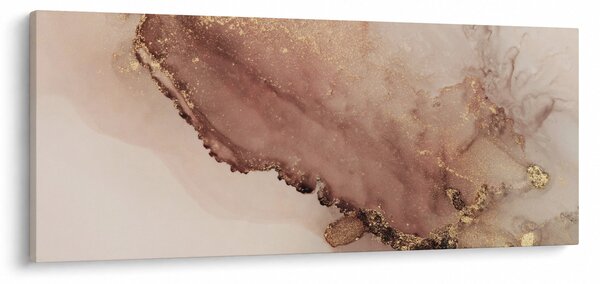 Tablou - Sclipici auriu (120x50 cm)