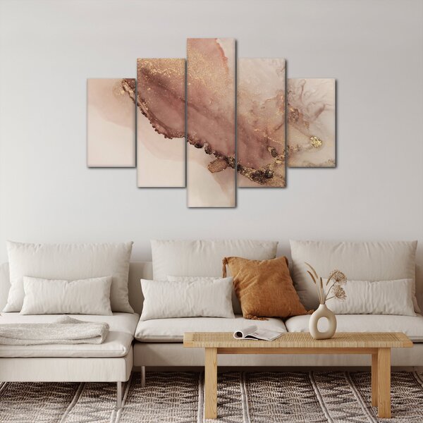 Tablou - Sclipici auriu (150x105 cm)