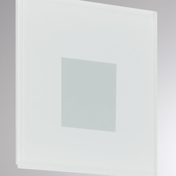 Molto Luce LED lampă încastrată perete R68 sticlă SQ, alb, aluminiu, CCT, reglabil, Alb, Hol, Aluminiu, Modern, Perete încastrat