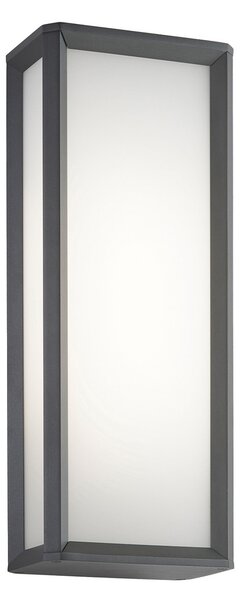 LEDS-C4 LED lampă de perete pentru exterior Skat, CCT, antracit, aluminiu, Negru, Aluminiu