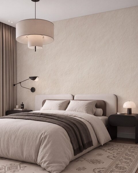 Tapet Fundal bej deschis în stil tencuială decorativă, stil minimalist, textură de piatră, Imagini de fundal unice, w09800 : Uwalls.ro