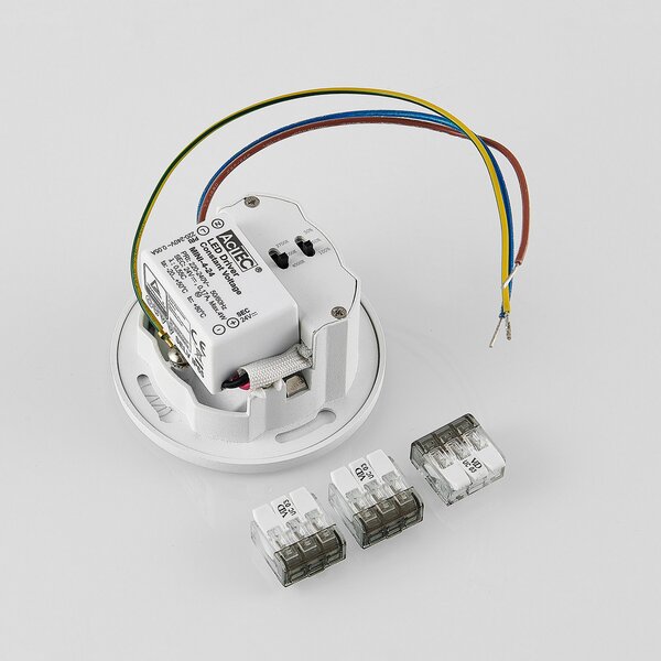 Molto Luce LED lampă încastrată perete 68R IP44 RD, alb, aluminiu, CCT, reglabil, Alb, Hol, Aluminiu, Modern, Perete încastrat