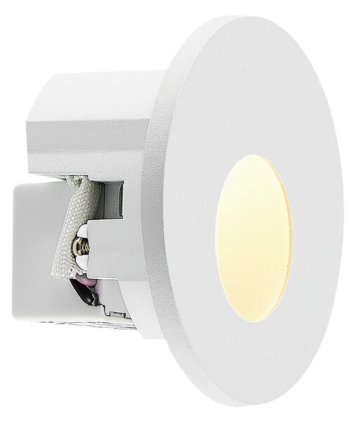 Molto Luce LED lampă încastrată perete 68R IP44 RD, alb, aluminiu, CCT, reglabil, Alb, Hol, Aluminiu, Modern, Perete încastrat