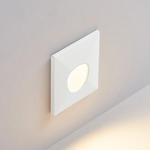 Molto Luce LED lampă încastrată perete 68 R Sina IP44 SQ, alb, CCT, reglabil, Alb, Aluminiu, Modern, Perete încastrat