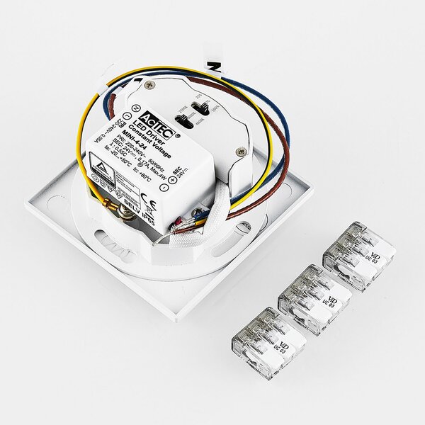 Molto Luce LED lampă încastrată perete 68R Sina SQ, alb, aluminiu, CCT, reglabil, Alb, Hol, Aluminiu, Modern, Perete încastrat