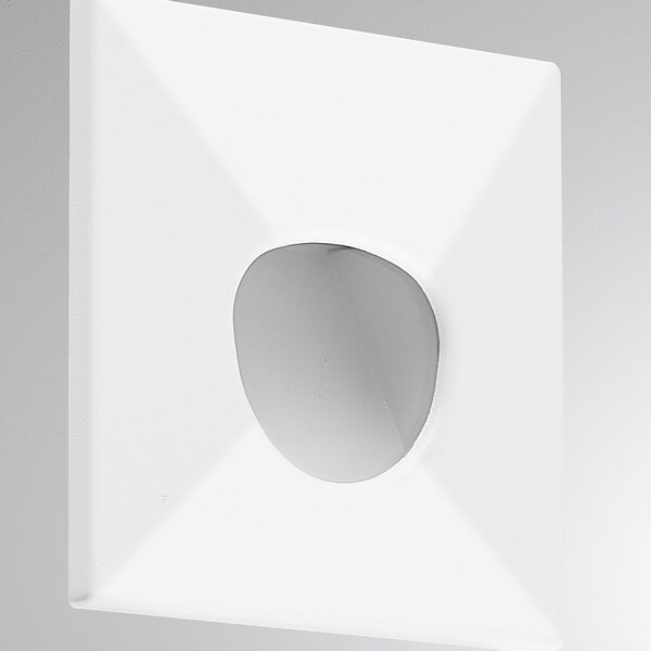 Molto Luce LED lampă încastrată perete 68 R Sina IP44 SQ, alb, CCT, reglabil, Alb, Aluminiu, Modern, Perete încastrat