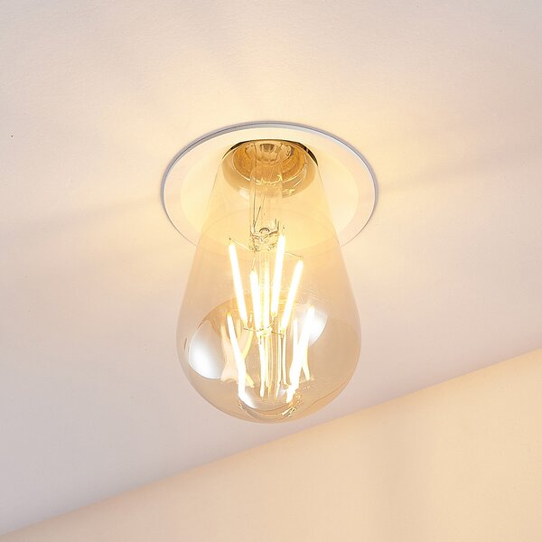Molto Luce Lampa de încastrare Willi 68R, albă, aluminiu, E27, reglabil, Alb, Hol, Aluminiu, Modern, Corpuri de iluminat încastrate rotunde