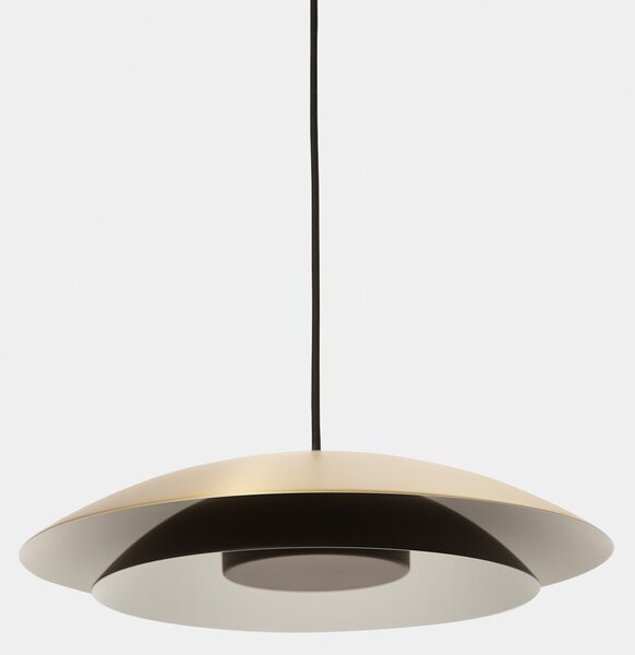 LEDS-C4 Lampă suspendată cu LED Noway Small aur mat, CCT, centrală, Auriu / Alamă, Camera de zi / sufragerie, Metal, Scandinavă