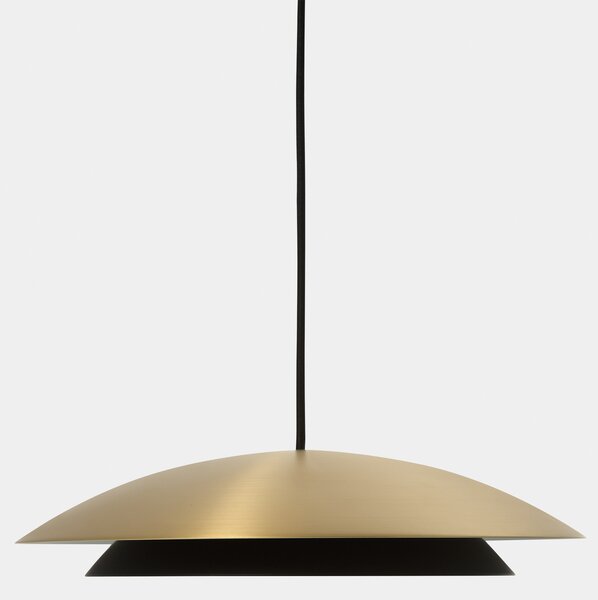 LEDS-C4 Lampă suspendată cu LED Noway Small aur mat, CCT, centrală, Auriu / Alamă, Camera de zi / sufragerie, Metal, Scandinavă
