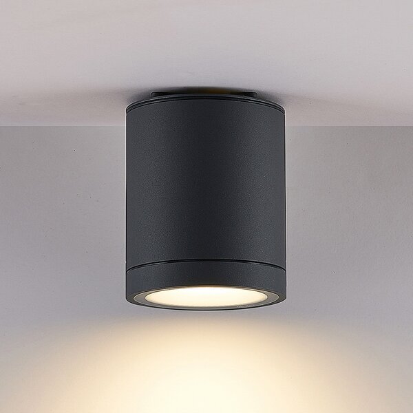 Molto Luce Lampa de tavan pentru exterior cu LED Foris Round SD, antracit, Negru, Aluminiu, Modern