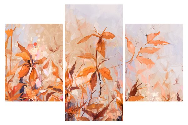 Tablou - Flori pictate (90x60 cm)