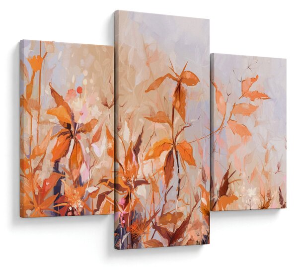 Tablou - Flori pictate (90x60 cm)
