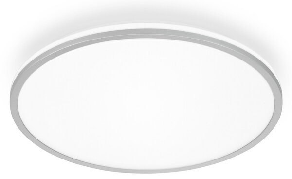 Briloner Plafonieră LED Pulap A, crom mat, Ø 33 cm, plastic, Metalic, Bucătărie, Plastic, Modern