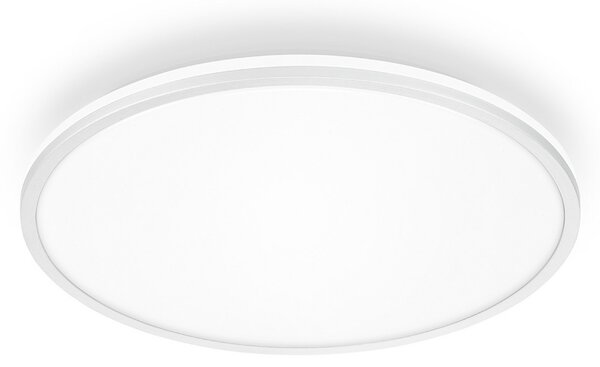 Briloner Pulap A Plafonieră LED, alb, Ø 33 cm, plastic, Alb, Bucătărie, Plastic, Modern