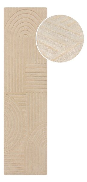 Covor de lână bej 60x230 cm Zen Garden - Flair Rugs