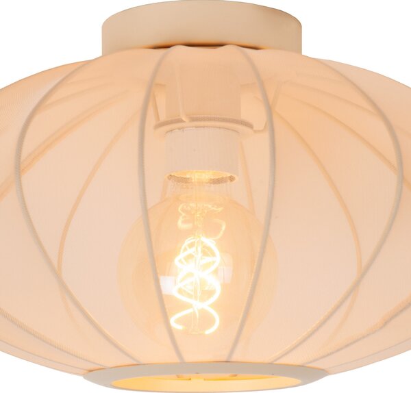 Lucide Corina plafonieră, crem, Ø 40 cm, E27, reglabil, Bej, Camera de zi / sufragerie, Plastic