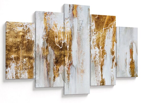 Tablou - Abstract auriu (150x105 cm)