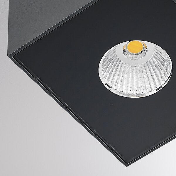 Molto Luce Lampa de perete pentru exterior cu LED Wado, antracit, aluminiu, Negru, Aluminiu, Modern, Perete unghiular