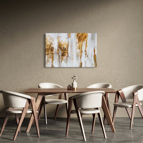 Tablou - Abstract auriu (90x60 cm)