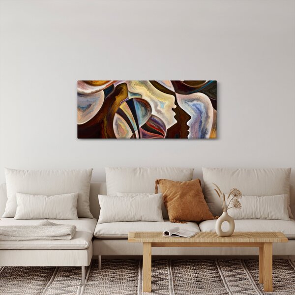 Tablou - Abstractizarea capetelor (120x50 cm)