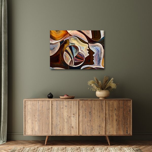 Tablou - Abstractizarea capetelor (70x50 cm)