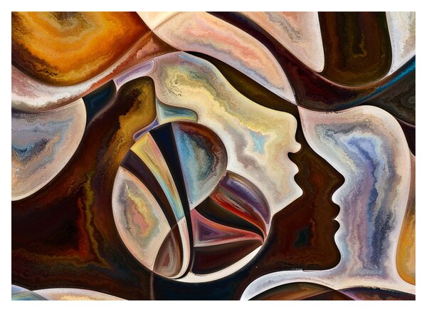 Tablou - Abstractizarea capetelor (70x50 cm)