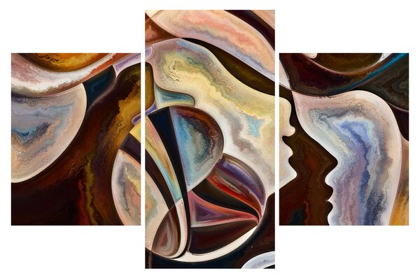 Tablou - Abstractizarea capetelor (90x60 cm)