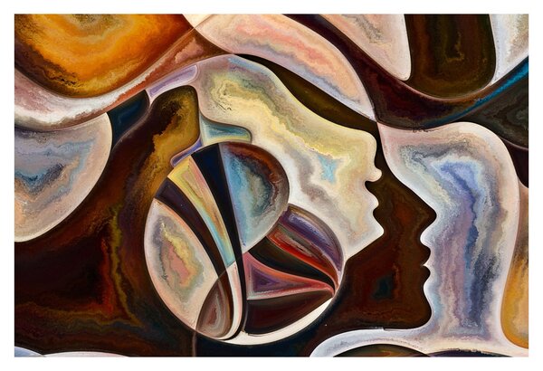 Tablou - Abstractizarea capetelor (90x60 cm)