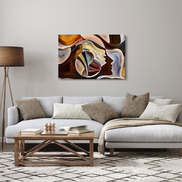 Tablou - Abstractizarea capetelor (90x60 cm)