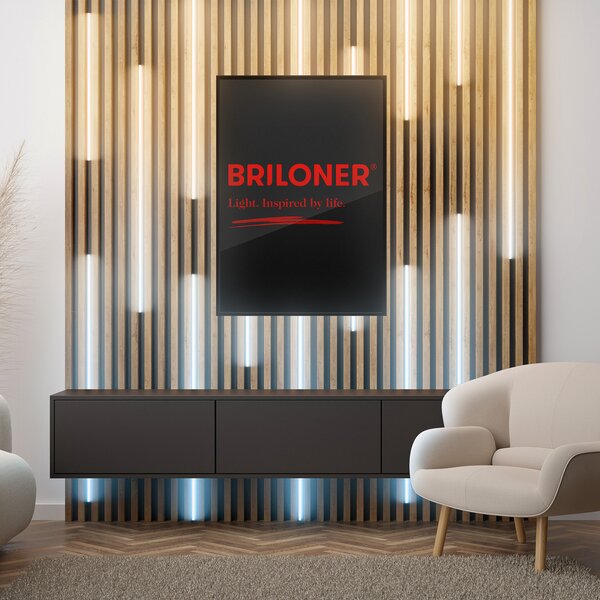 Briloner Bandă LED Pimp your panel, set de pornire, CCT, lungime 2,6 m, reglabil, Alb, Camera de zi / sufragerie, Plastic