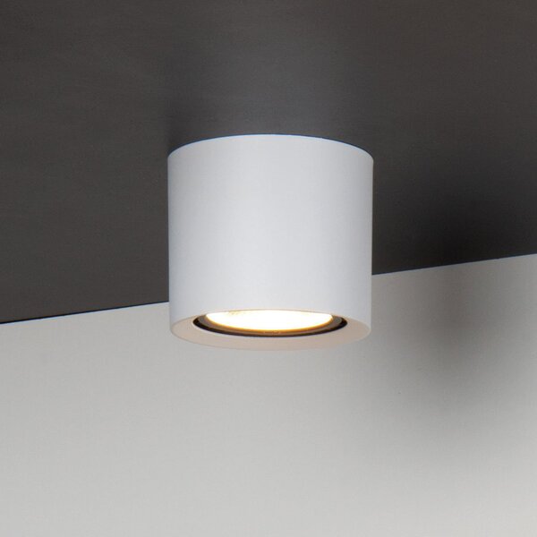Lucide Spot LED pentru tavan Fedler, Ø 12 cm, alb, dimabil, aluminiu, reglabil, Alb, Camera de zi / sufragerie, Aluminiu