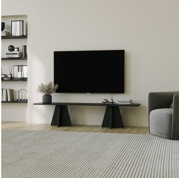 Set mobilier living Kabivo (negru) . 1095632