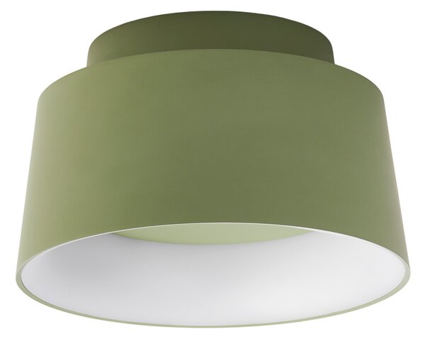 LOOM DESIGN Plafonieră LED Cookie, aluminiu verde Ø 15 cm, reglabil, Verde, Camera de zi / sufragerie, Aluminiu, Modern
