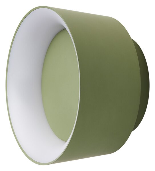 LOOM DESIGN Plafonieră LED Cookie, aluminiu verde Ø 15 cm, reglabil, Verde, Camera de zi / sufragerie, Aluminiu, Modern
