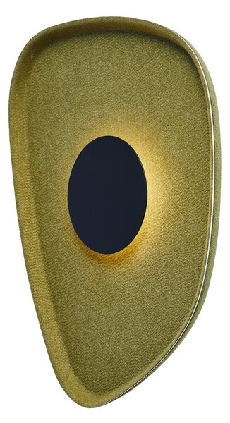 LOOM DESIGN Aplică de perete LED Cozy, verde, pâslă, 40 x 31 cm, Verde, Camera de zi / sufragerie, Țesătură / Textil, Modern
