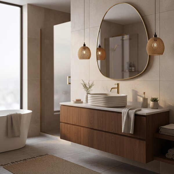 Lavoar pe blat Nicoletta Beige