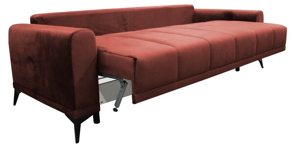 KONDELA Canapea extensibilă, teracota, GRACE BIG SOFA