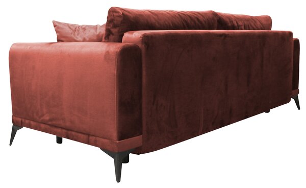 KONDELA Canapea extensibilă, teracota, GRACE BIG SOFA