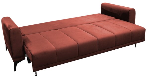 KONDELA Canapea extensibilă, teracota, GRACE BIG SOFA