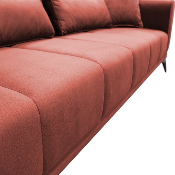 KONDELA Canapea extensibilă, teracota, GRACE BIG SOFA