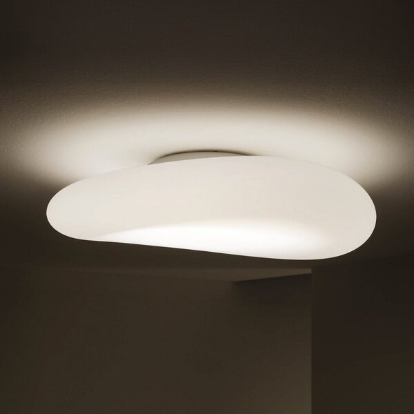 Stilnovo Mr. Magoo Plafonieră LED, fază, Ø52cm, reglabil, Alb, Camera de zi / sufragerie, Plastic, Design