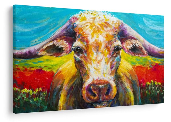 Tablou - Vacă pictată (90x60 cm)